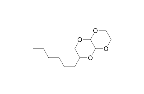 2-n-Hexylhexahydro-1,4-dioxino[2,3-b]-1,4-dioxin