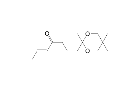 trans-2-nonene-4,8-dione 8-(2,2-dimethylpropylene ketal)