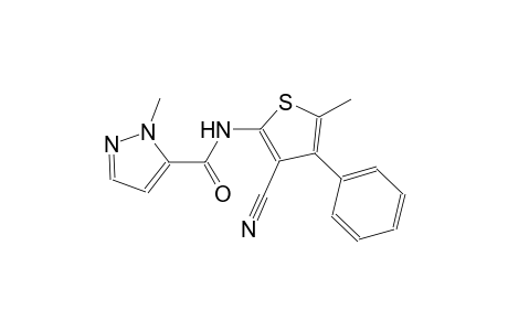 N-(3-cyano-5-methyl-4-phenyl-2-thienyl)-1-methyl-1H-pyrazole-5-carboxamide
