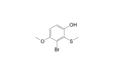 3-Bromo-4-methoxy-2-(methylthio)phenol