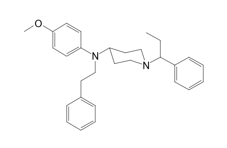 N-4-Methoxyphenyl-N-(2-phenylethyl)-1-(1-phenylpropyl)piperidin-4-amine