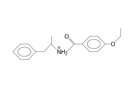 2-(2-Phenyl-isopropylamino)-4'-ethoxy-acetophenone cation