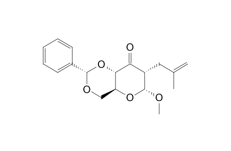 METHYL_4,6-BENZYLIDENE-2-DEOXY-2-C-(2-METHYL-2-PROPENYL)-ALPHA-D-ERYTHRO-HEXOPYRANOSID-3-ULOSE