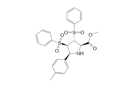 Methyl (2R,3R,4R,5S)-3,4-bis(phenylsulfonyl)-5-(p-tolyl)pyrrolidine-2-carboxylate