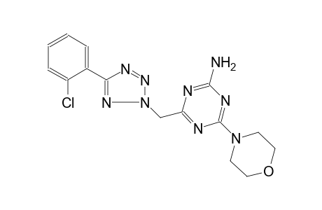 4-[5-(2-Chloro-phenyl)-tetrazol-2-ylmethyl]-6-morpholin-4-yl-[1,3,5]triazin-2-ylamine