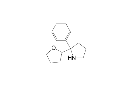 Pyrrolidine, 2-phenyl-2-(tetrahydro-2-furanyl)-, (R*,R*)-