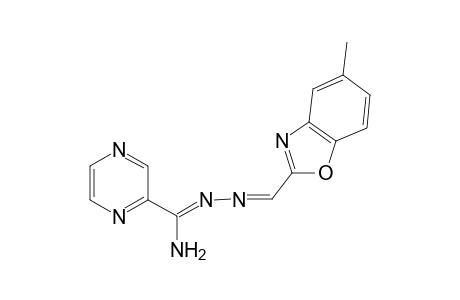 2-Pyrazinecarbox N1-(5-methyl-2-benzoxazolylmethylene)amidrazone