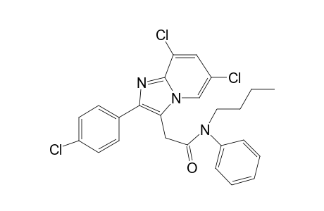 N-Butyl-N-phenyl-[2'-(p-chlorophenyl)-6',8'-dichloroimidazo[1,2-a]pyridin-3'-yl]acetamide