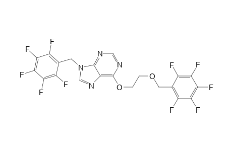 N(9)-pentafluorobenzyl-O(6)-[2-(pentafluorobenzyloxy)ethyl]purine