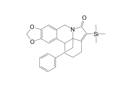 11C-BENZYL-9,10-(METHYLENEDIOXO)-4-(TRIMETHYLSILYL)-1,2,3,7,11B,11C-HEXAHYDROPYRROLO-(3,2,1-DE)-PHENANTHRIDIN-5-ONE