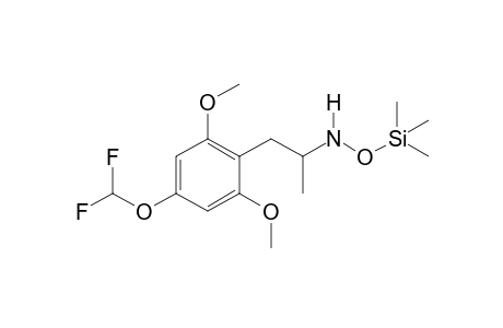 N-Hydroxy-2,6-dimethoxy-4-difluoromethoxyamphetamine TMS