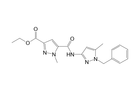 Ethyl 5-[(1-benzyl-5-methyl-1H-pyrazol-3-yl)carbamoyl]-1-methyl-1H-pyrazole-3-carboxylate