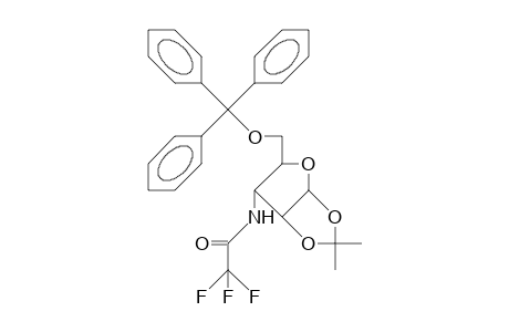 3-Deoxy-1,2-O-isopropylidene-3-trifluoroacetamido-5-O-trityl.alpha.-D-ribofuranose