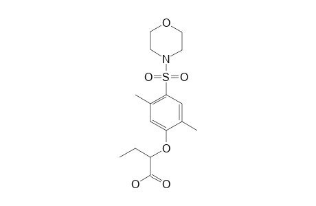 2-{[4-(MORPHOLINOSULFONYL)-2,5-XYLYL]OXY}BUTYRIC ACID