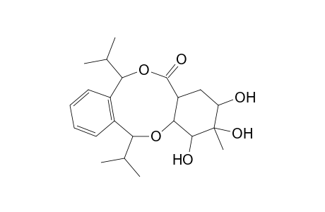 2,3,4-Trihydroxy-3-methyl-6,11-diisopropyl-1,2,4a,13a-tetrahydro-5,12-dioxadibenzo[a,e]cyclononan-13-one