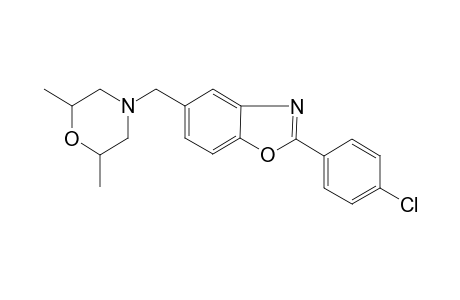 Benzoxazole, 2-(4-chlorophenyl)-5-(2,6-dimethyl-4-morpholylmethyl)-