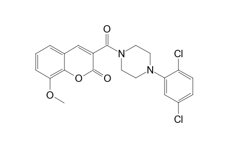 3-[4-(2,5-dichlorophenyl)piperazine-1-carbonyl]-8-methoxy-coumarin