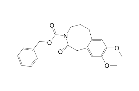 3-Benzazocine-3(2H)-carboxylic acid, 1,4,5,6-tetrahydro-8,9-dimethoxy-2-oxo-, phenylmethyl ester