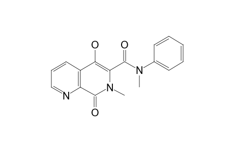 5-HYDROXY-7-METHYL-1,7-NAPHTHYRIDIN-8-(7H)-ONE-6-N-METHYL-N-PHENYL-CARBOXAMIDE