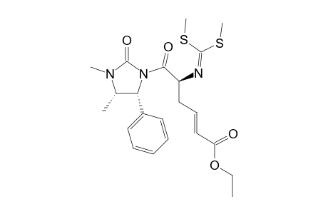 (2S,4'S,5'R)-Ethyl 2-{3-(3',4'-Dimethyl-2'-oxo-5'-phenyl-1'-imidazolyldinyl)-2-[bis(methylsulfanyl)methyleneamino]-3-oxopropyl}acrylate