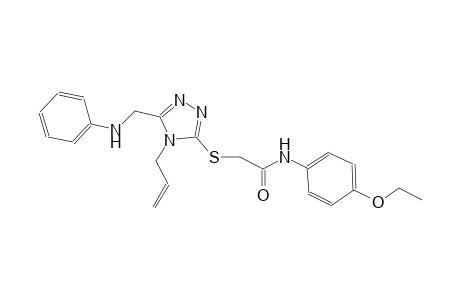 2-{[4-allyl-5-(anilinomethyl)-4H-1,2,4-triazol-3-yl]sulfanyl}-N-(4-ethoxyphenyl)acetamide