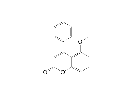 5-METHOXY-4-(4-METHYLPHENYL)-2H-1-BENZOPYRAN-2-ONE