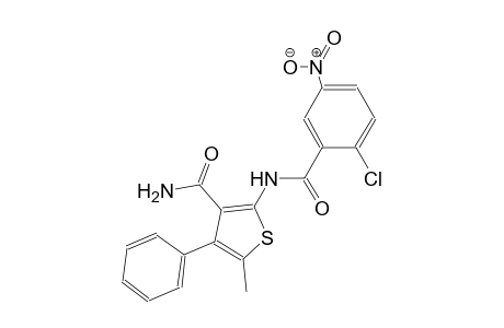2-[(2-chloro-5-nitrobenzoyl)amino]-5-methyl-4-phenyl-3-thiophenecarboxamide
