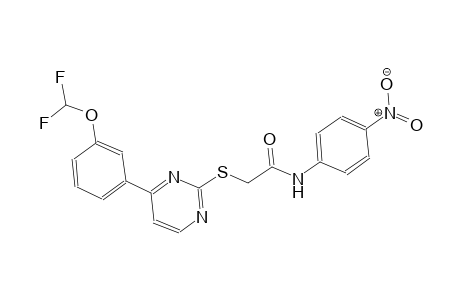 2-({4-[3-(difluoromethoxy)phenyl]-2-pyrimidinyl}sulfanyl)-N-(4-nitrophenyl)acetamide