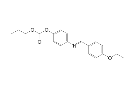 Carbonic acid, 4-[[(4-ethoxyphenyl)methylene]amino]phenyl propyl ester