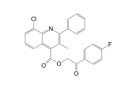 4-quinolinecarboxylic acid, 8-chloro-3-methyl-2-phenyl-, 2-(4-fluorophenyl)-2-oxoethyl ester