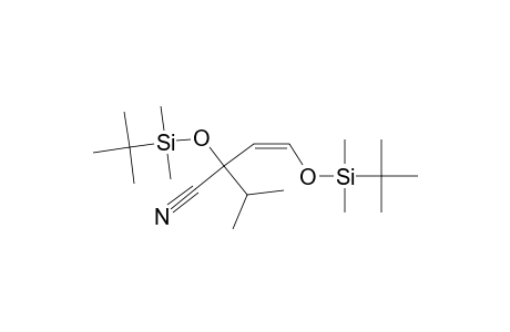 (Z)-2,4-bis[(tert-butyl-dimethylsilyl)oxy]-2-propan-2-ylbut-3-enenitrile