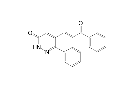 5-(3-Oxo-3-phenylpropenyl)-6-phenyl-3(2H)-pyridazinone