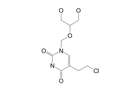 5-(2-CHLOROETHYL)-N-1-[(1,3-DIHYDROXY-2-PROPOXY)-METHYL]-PYRIMIDIN-2,4-DIONE