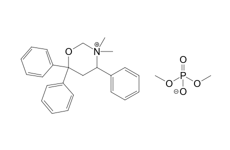 3,3-Dimethyl-4,6,6-triphenyltetrahydro-1,3-oxazinium dimethyl phosphate