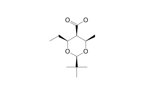 (2R,4S,6R)-2-TERT.-BUTYL-4-ETHYL-6-METHYL-1,3-DIOXAN-5-CARBOXYLIC-ACID