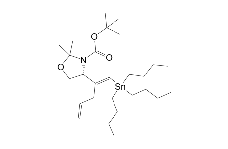 (4R)-2,2-Dimethyl-4-{1-[(E)-1-tributylstannylmethylene]but-3-enyl}oxazolidine3-carboxylic acid tert-butyl ester