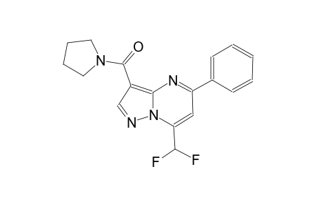 7-(difluoromethyl)-5-phenyl-3-(1-pyrrolidinylcarbonyl)pyrazolo[1,5-a]pyrimidine
