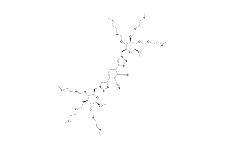 3,6-BIS-[1-(6-DEOXY-2,3,4-TRI-O-METHOXYETHOXYMETHYL-1-O-METHYL-BETA-D-GLUCOPYRANOSE-6-YL)-1H-1,2,3-TRIAZOLE-4-YL]-PHTHALONITRILE