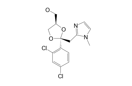 CIS-{2-(2,4-DICHLOROPHENYL)-2[(1-METHYL-2IMIDAZOLYL)-METHYL]-4-HYDROXYMETHYL}-1,3-DIOXOLANE