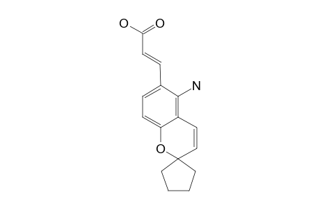 3-[5''-AMINOSPIRO-[CYCLOPENTANE-1',2''-(2''H)-[1]-BENZOPYRAN-6''-YL]]-PROPEN-2-OIC-ACID