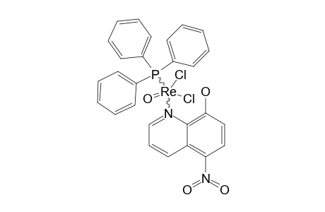 RE-O-(DICHLORO)-(5-NITRO-QUINOLIN)-(TRIPHENYLPNOSPHANYL)