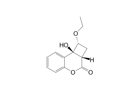 3H-Benzo[b]cyclobuta[d]pyran-3-one, 1-ethoxy-1,2,2a,8b-tetrahydro-8b-hydroxy-, (1.alpha.,2a.beta.,8b.beta.)-(.+-.)-