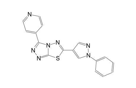 [1,2,4]triazolo[3,4-b][1,3,4]thiadiazole, 6-(1-phenyl-1H-pyrazol-4-yl)-3-(4-pyridinyl)-