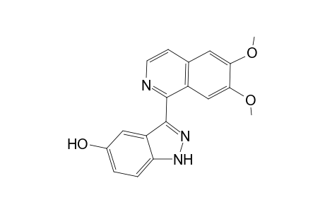 1-[3'-(5'-Hydroxyindazolyl)]-6,7-dimethoxy-1-isoquinoline