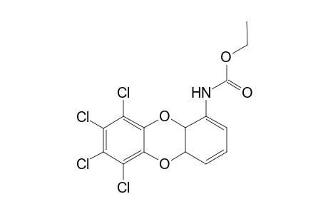 6,7,8,9-Tetrachloro-1,2-dihydrodibenzodioxin-N-carboxylic acid ethyl ester