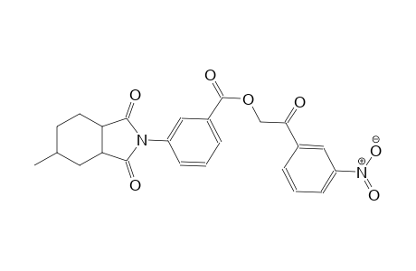 benzoic acid, 3-(octahydro-5-methyl-1,3-dioxo-2H-isoindol-2-yl)-, 2-(3-nitrophenyl)-2-oxoethyl ester