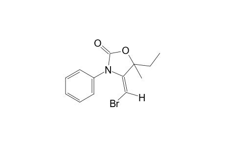 cis-4-(bromomethylene)-5-ethyl-5-methyl-3-phenyl-2-oxazolidinone