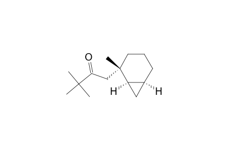 2-Butanone, 3,3-dimethyl-1-(2-methylbicyclo[4.1.0]hept-2-yl)-, (1.alpha.,2.alpha.,6.alpha.)-