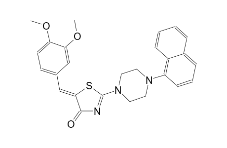 (5Z)-5-(3,4-dimethoxybenzylidene)-2-[4-(1-naphthyl)-1-piperazinyl]-1,3-thiazol-4(5H)-one