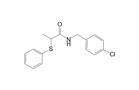 N-(4-Chlorobenzyl)-2-(phenylsulfanyl)propanamide